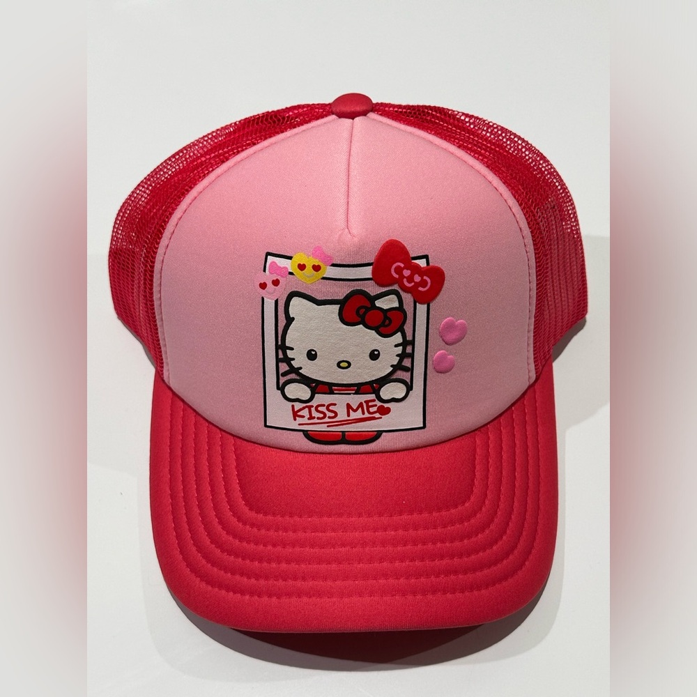 🌸NEW PINK KISS ME HELLO KITTY HAT 🧢 WITH TAGS. - Picture 12 of 15